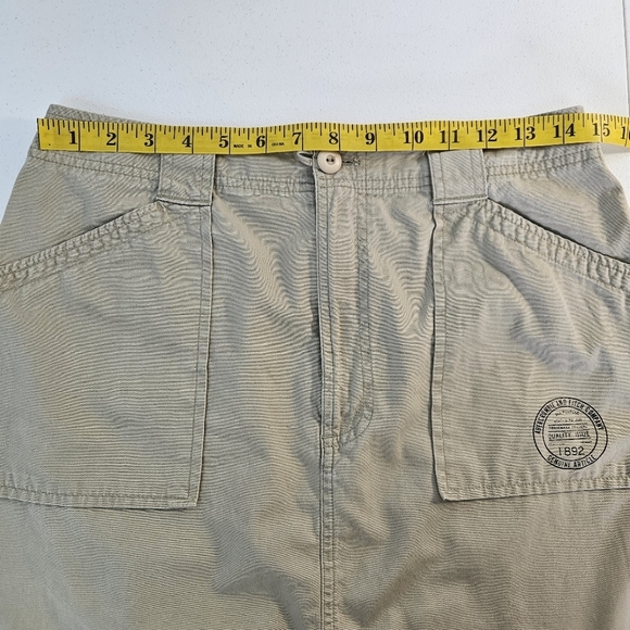 Abercrombie & Fitch 1892 Collection Cotton Khaki Mini Skirt M - Picture 8 of 9